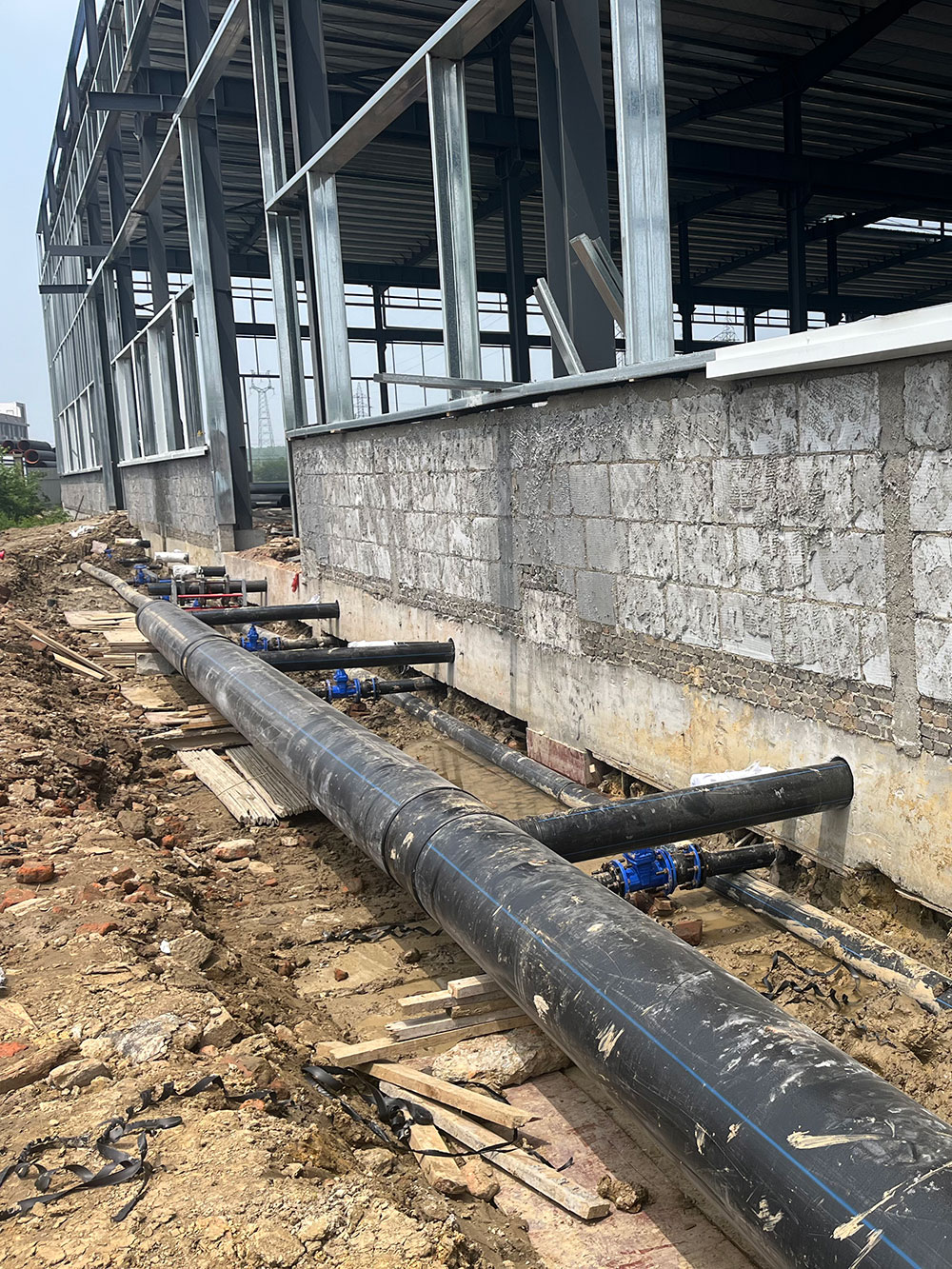 隨州市科技工業園PE水管施工項目